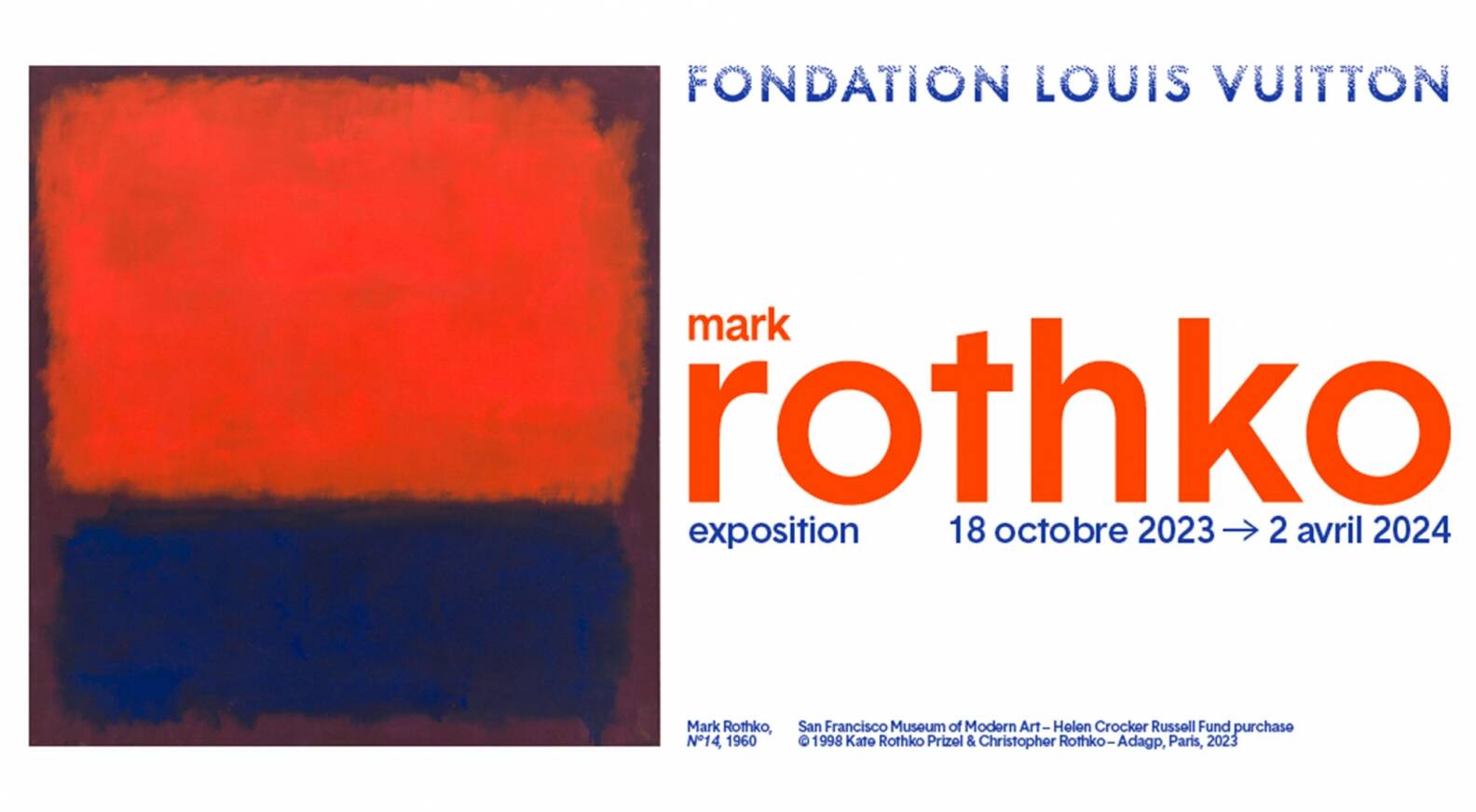 affiche expo Mark Rothko