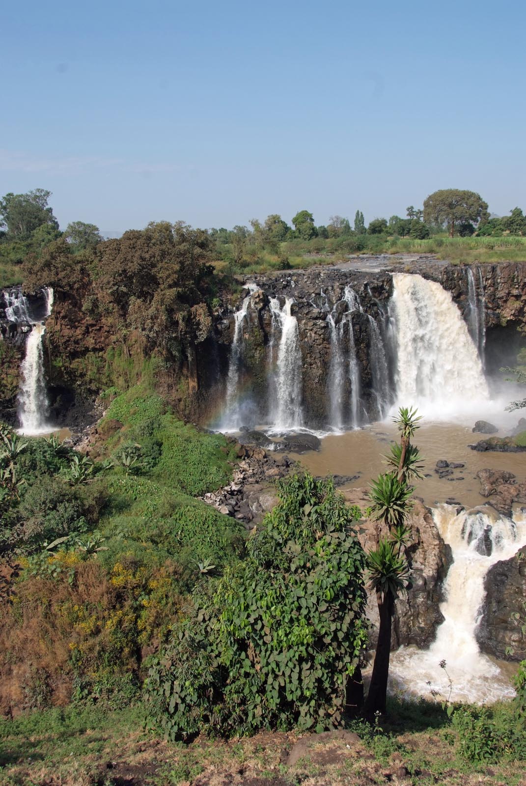 Ethiopie Tissisat paysage en allant aux chutes du Nil bleu