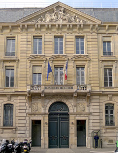 Entrée de la Banque de France