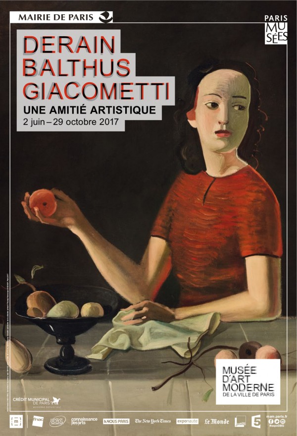 affiche expo Derain,Balthus,Giacometti
