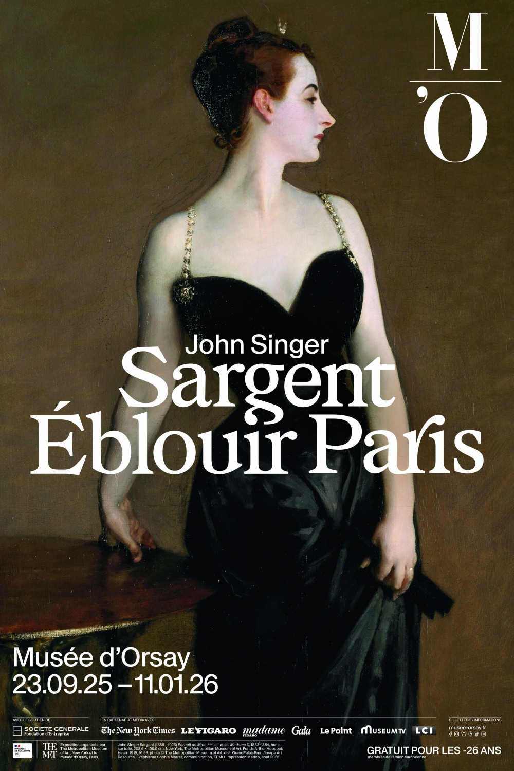 Exposition Collections privées affiche expo John Singer Sargent