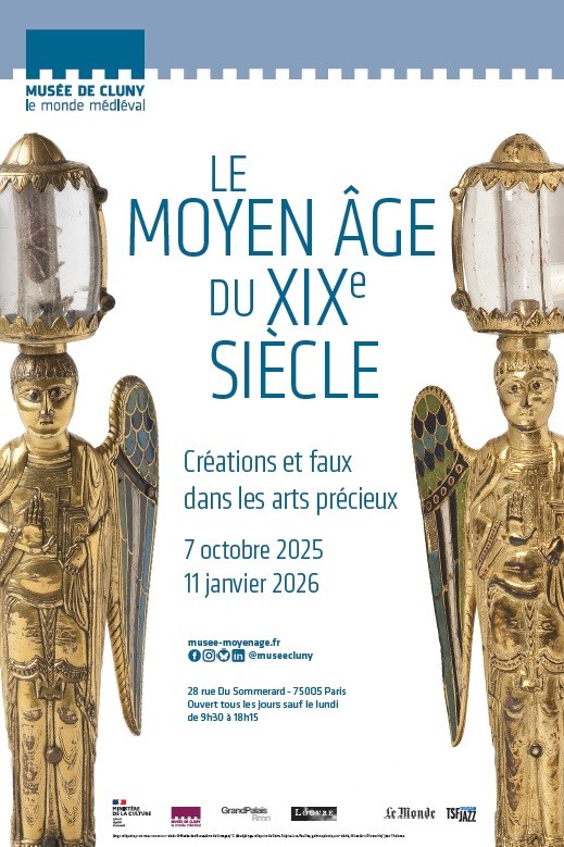Exposition Collections privées affiche expo Le Moyen-Age du XIXe siècle
