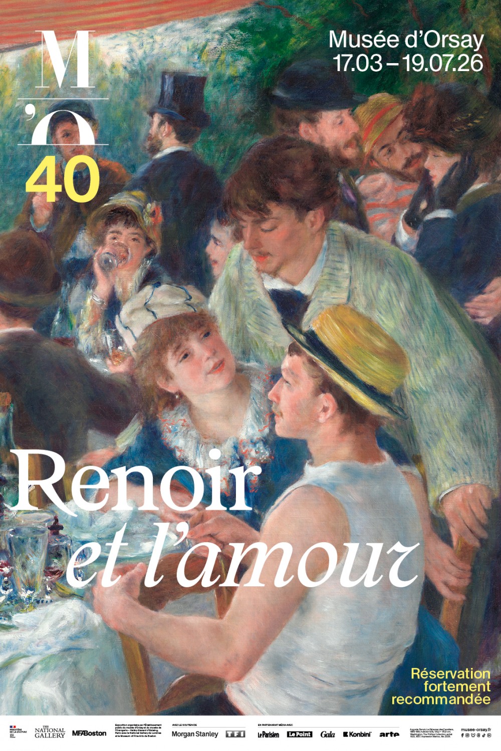 Exposition Collections privées affiche expo RENOIR et l'amour